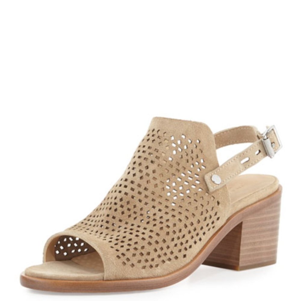 Rag & Bone Wyatt Perforated Mid-Heel City Sandals